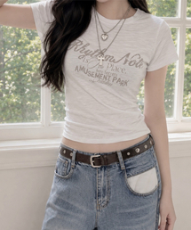 ヴィンテージスラブTシャツ - ホワイト