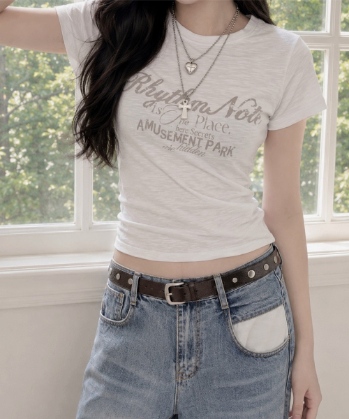 UUUUP(ユープ)の「ヴィンテージスラブTシャツ - ホワイト(Tシャツ/カットソー・レディース・その他・SMALL/MEDIUM)」の1枚目の写真