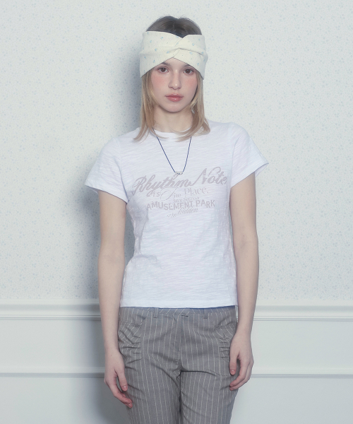 UUUUP(ユープ)の「ヴィンテージスラブTシャツ - ホワイト(Tシャツ/カットソー・レディース・その他・SMALL/MEDIUM)」の2枚目の写真
