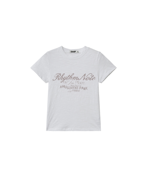 UUUUP(ユープ)の「ヴィンテージスラブTシャツ - ホワイト(Tシャツ/カットソー・レディース・その他・SMALL/MEDIUM)」の3枚目の写真