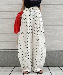 Q | ドットワイドパンツ(その他パンツ)