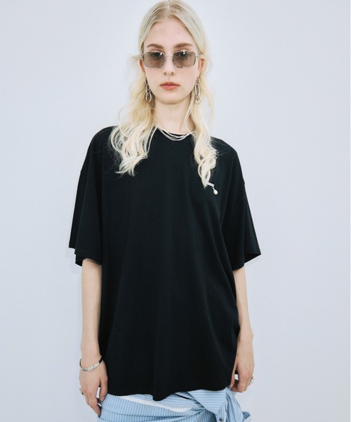 PEARL OVER HALF SLEEVE T-SHIRT /パールオーバーハーフスリーブT
