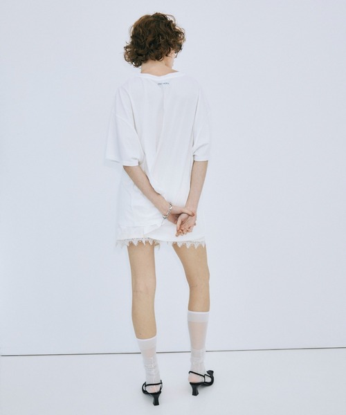 JOSE MOON（ジョゼムーン）の「PEARL OVER HALF SLEEVE T-SHIRT /パールオーバーハーフスリーブTシャツ（Tシャツ/カットソー・レディース・ブラック/グレー/ホワイト・FREE）」の13枚目の写真