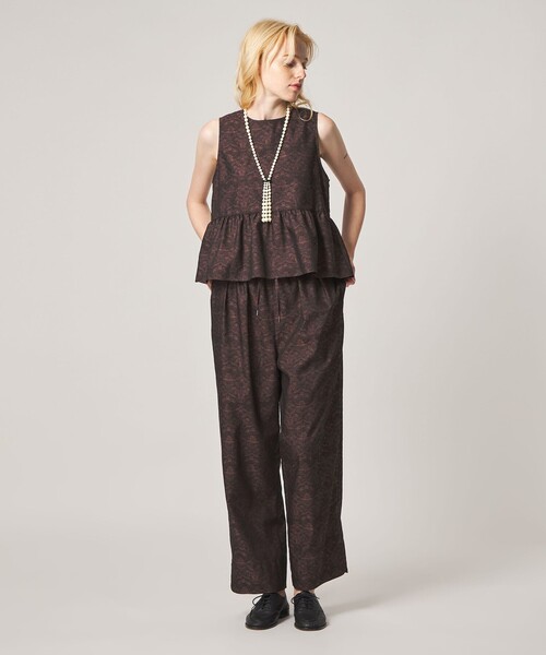 Steven Alan（スティーブンアラン）の「＜Steven Alan＞ジャガード タンクトップ ブラウス（シャツ/ブラウス・レディース・ワイン/ブラウン系・S/M）」の3枚目の写真