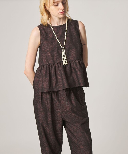 Steven Alan（スティーブンアラン）の「＜Steven Alan＞ジャガード タンクトップ ブラウス（シャツ/ブラウス・レディース・ワイン/ブラウン系・S/M）」の5枚目の写真