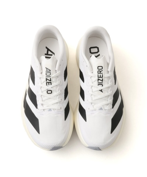 adidas(アディダス)の「adidas Adizero EVO SL WOVEN W / アディダス アディゼロ EVO SL ウーブン W(スニーカー・レディース・ホワイト・25.0cm/24.5cm/24.0cm/23.5cm/23.0cm)」の2枚目の写真