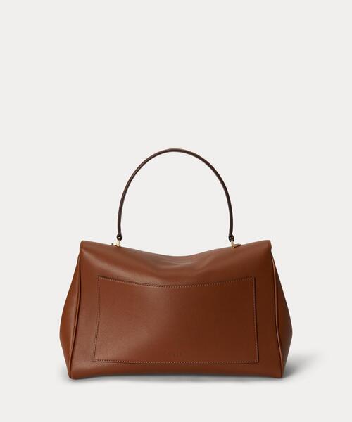 LAUREN RALPH LAUREN(ローレン ラルフ ローレン)の「ナッパ レザー ミディアム Farrah ソフト サッチェル(ショルダーバッグ・レディース・ブラウン・ONE)」の3枚目の写真