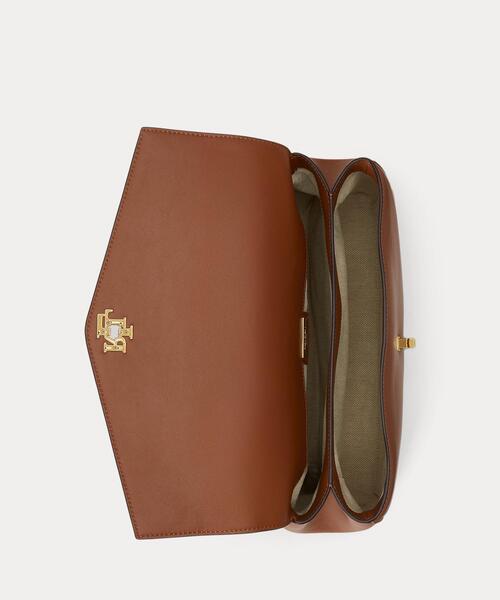 LAUREN RALPH LAUREN(ローレン ラルフ ローレン)の「ナッパ レザー ミディアム Farrah ソフト サッチェル(ショルダーバッグ・レディース・ブラウン・ONE)」の5枚目の写真