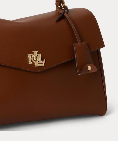 LAUREN RALPH LAUREN(ローレン ラルフ ローレン)の「ナッパ レザー ミディアム Farrah ソフト サッチェル(ショルダーバッグ・レディース・ブラウン・ONE)」の6枚目の写真