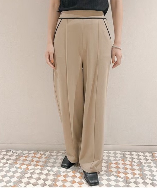 GORGE（ゴージ）の「ウェストパイピングワイドパンツ（その他パンツ・レディース・ブラック系・F）」の2枚目の写真