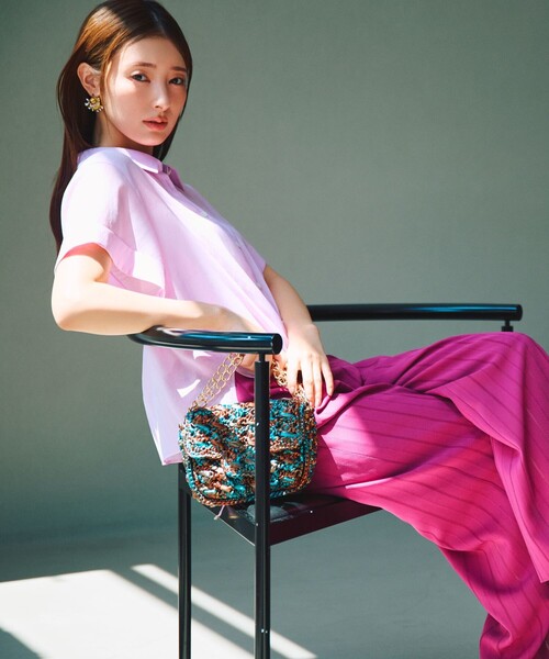 ANAYI（アナイ）の「からみストライプイージーパンツ（その他パンツ・レディース・ピンク/ブラック・38/36）」の16枚目の写真
