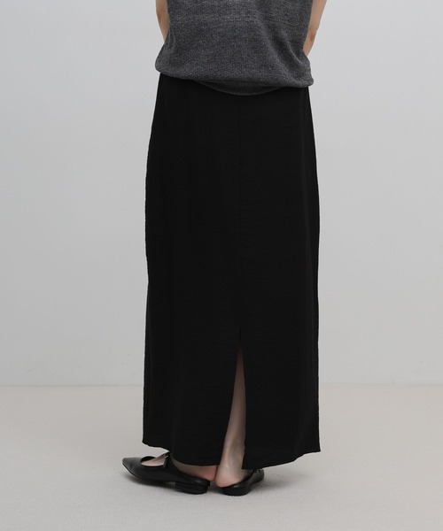 select MOCA(セレクトモカ)の「リネンライクバックスリットシアーIラインスカート(スカート・レディース・アイボリー/ブラック・LARGE/MEDIUM)」の18枚目の写真