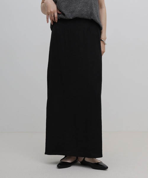select MOCA(セレクトモカ)の「リネンライクバックスリットシアーIラインスカート(スカート・レディース・アイボリー/ブラック・LARGE/MEDIUM)」の15枚目の写真