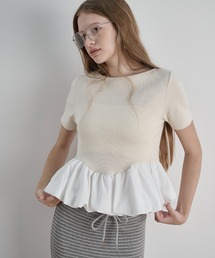 LOSCa（ロスカ）の「ドッキングペプラムTEE（Tシャツ/カットソー）」
