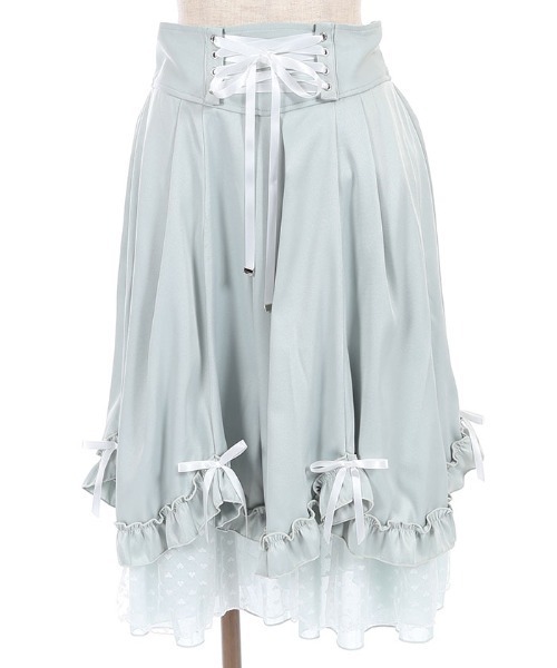 axes femme POETIQUE(アクシーズファムポエティック)の「リボン付きフリルサスSK(スカート・レディース・レッド/ミント/ネイビー・MEDIUM)」の11枚目の写真