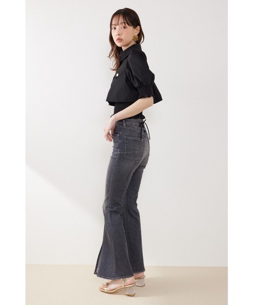 rienda（リエンダ）の「クロップドレイヤードブラウス　秋服（シャツ/ブラウス・レディース・イエロー系その他/ブラック/ホワイト・FREE）」の20枚目の写真