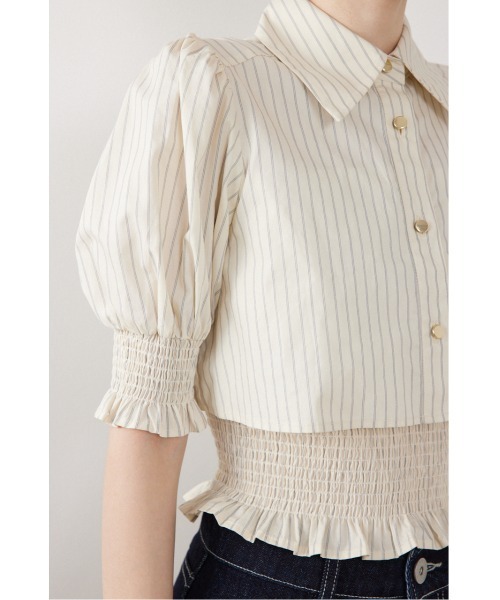 rienda（リエンダ）の「クロップドレイヤードブラウス　秋服（シャツ/ブラウス・レディース・イエロー系その他/ブラック/ホワイト・FREE）」の16枚目の写真