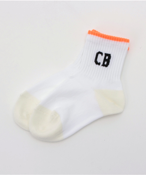 CHUBBYGANG（チャビーギャング）の「ネオンカラーショートソックス（ソックス/靴下・キッズ・イエロー/ピンク/ホワイト・22/13/16/19）」の2枚目の写真