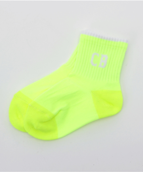 CHUBBYGANG（チャビーギャング）の「ネオンカラーショートソックス（ソックス/靴下・キッズ・イエロー/ピンク/ホワイト・22/13/16/19）」の3枚目の写真