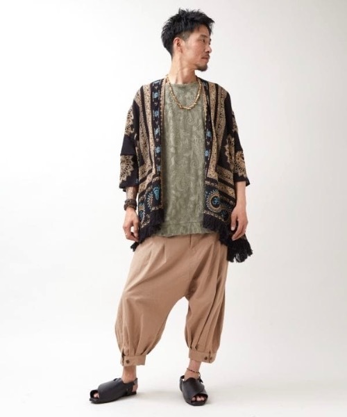 チャイハネ(チャイハネ)の「【チャイハネ】ビズリンMEN'Sタンクトップ(タンクトップ・メンズ・ホワイト/ブラック/ベージュ/カーキ・FREE)」の8枚目の写真