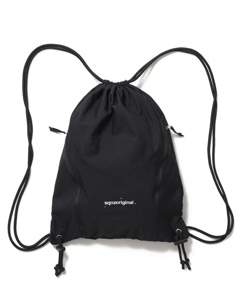 SEQUENZ(シークエンズ)の「※WEB限定 / 2WAY仕様 /チェックジップナップサック /sqnz zip knapsack(バックパック/リュック・レディース・ブラック/ライトグレー/ライトピンク・FREE)」の17枚目の写真
