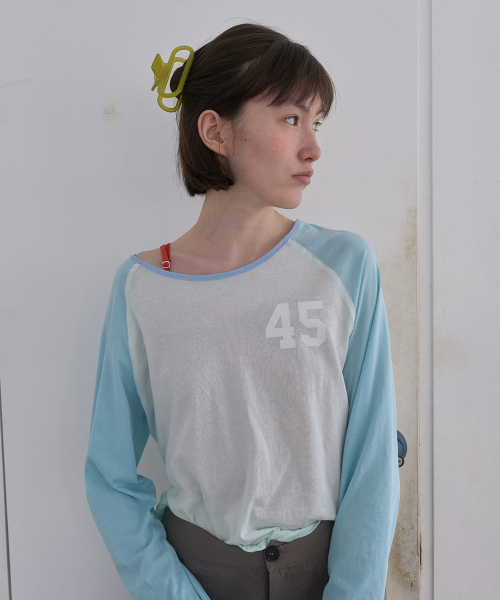 NOCONTENT(ノーコンテント)の「355. 45 エアリーT _ ペールミント(Tシャツ/カットソー・レディース・その他・FREE)」の1枚目の写真