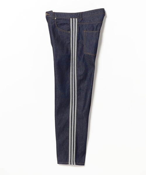 adidas(アディダス)の「adidas / ADIDAS FIREBIRD ADICOLOR DENIM MID-RISE STRAIGHT-INDIGO DENIM(デニムパンツ・メンズ・インディゴブルー・34inch/32inch/36inch/30inch)」の6枚目の写真