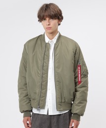 Alpha Industries（アルファインダストリーズ）の「Alpha Industries アルファインダストリーズ OXFORD MA-1 RELAXED FIT FLIGHT JACKET オックスフォードMA-1 リラックスフィット フライトジャケット（MA-1）」