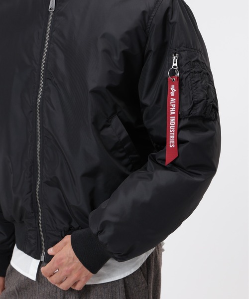 Alpha Industries(アルファインダストリーズ)の「Alpha Industries/アルファインダストリーズ/OXFORD MA-1 RELAXED FIT FLIGHT JACKET/オックスフォードMA-1 リラックスフィット フライトジャケット(MA-1・メンズ・ライトグレー/ブラック/ブラウン/オリーブ・S/M/L/XL/2XL)」の9枚目の写真