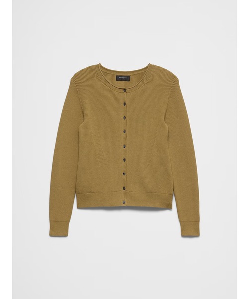 BANANA REPUBLIC FACTORY STORE(バナナリパブリック ファクトリーストア)の「BANANA REPUBLIC FACTORY STORE コットンリブカーディガン(カーディガン/ボレロ・レディース・ブラック/オリーブ・XS/S/M/L)」の6枚目の写真