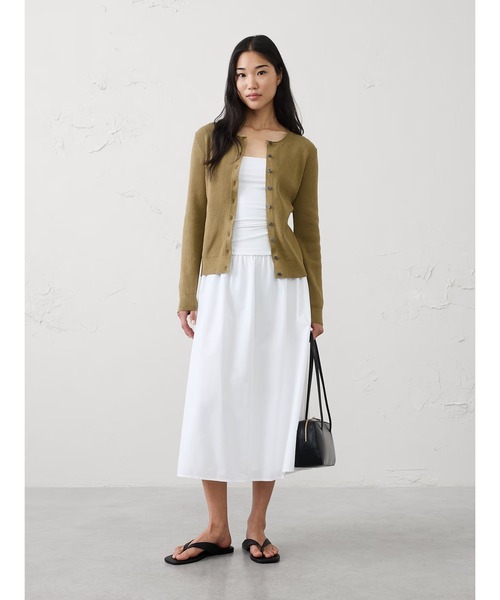 BANANA REPUBLIC FACTORY STORE(バナナリパブリック ファクトリーストア)の「BANANA REPUBLIC FACTORY STORE コットンリブカーディガン(カーディガン/ボレロ・レディース・ブラック/オリーブ・XS/S/M/L)」の5枚目の写真