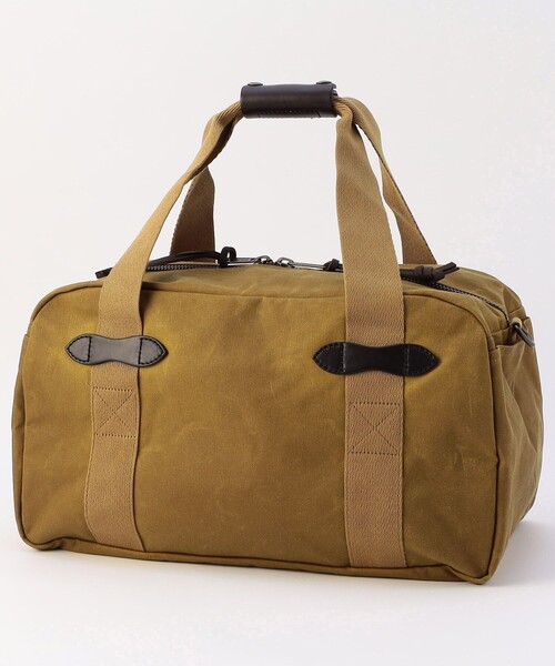 FILSON(フィルソン)の「FILSON/フィルソン Small Tin Cloth Duffle Bag/ティンクロス ダッフルバッグ スモール(ボストンバッグ・メンズ・ブラウン/オリーブ・24)」の4枚目の写真