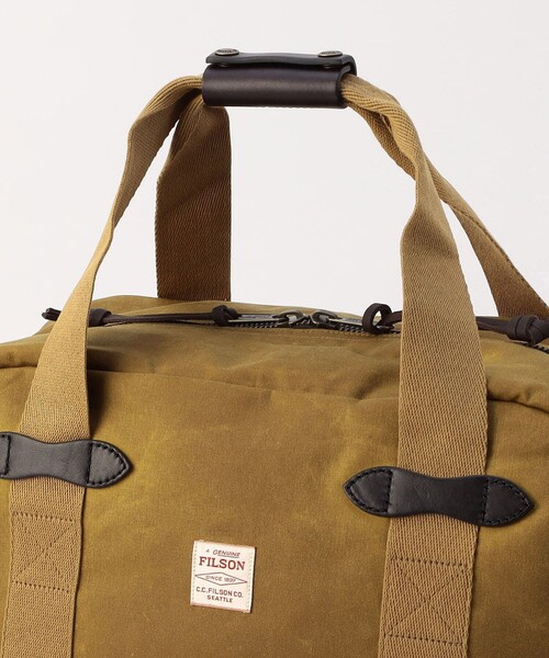 FILSON(フィルソン)の「FILSON/フィルソン Small Tin Cloth Duffle Bag/ティンクロス ダッフルバッグ スモール(ボストンバッグ・メンズ・ブラウン/オリーブ・24)」の6枚目の写真