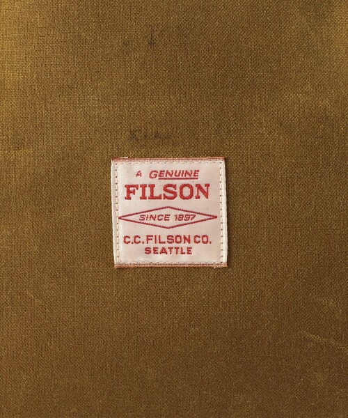 FILSON(フィルソン)の「FILSON/フィルソン Small Tin Cloth Duffle Bag/ティンクロス ダッフルバッグ スモール(ボストンバッグ・メンズ・ブラウン/オリーブ・24)」の8枚目の写真