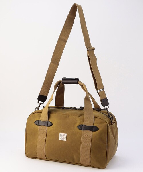 FILSON(フィルソン)の「FILSON/フィルソン Small Tin Cloth Duffle Bag/ティンクロス ダッフルバッグ スモール(ボストンバッグ・メンズ・ブラウン/オリーブ・24)」の11枚目の写真