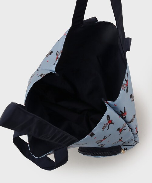 LAURA ASHLEY(ローラアシュレイ)の「【撥水加工/持ち手2WAY/ボールチェーン付き】パッカブル トートバッグ ヴィンテージソルジャー柄(トートバッグ・レディース・ホワイト系1/ブルー系・00)」の13枚目の写真