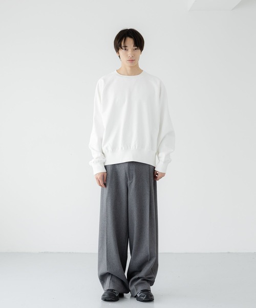 LOWRYS FARM（ローリーズファーム）の「【LFM(U)】コンパクトラグランウラケクルーネック　 1067157（スウェット・メンズ・レッド/ホワイト/ネイビー・MEDIUM/LARGE）」の14枚目の写真