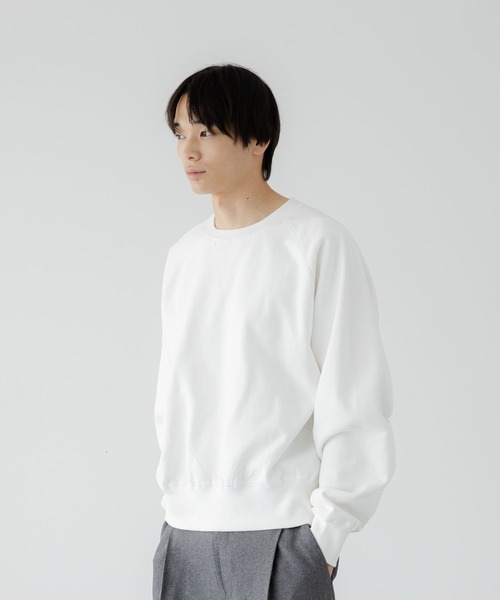 LOWRYS FARM（ローリーズファーム）の「【LFM(U)】コンパクトラグランウラケクルーネック　 1067157（スウェット・メンズ・レッド/ホワイト/ネイビー・MEDIUM/LARGE）」の17枚目の写真