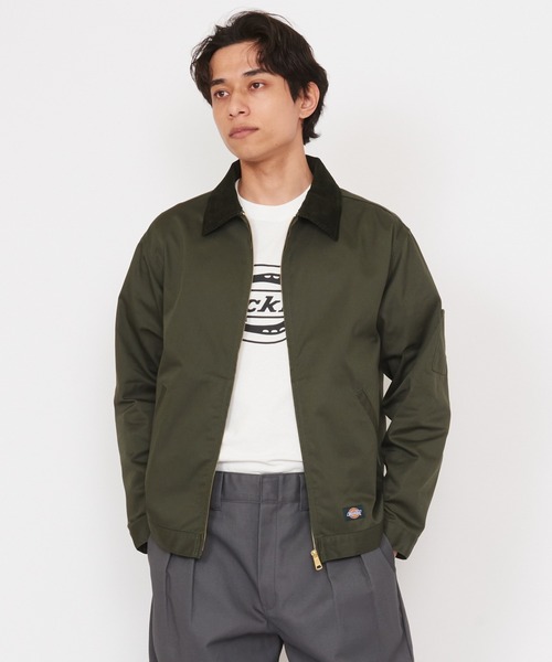 Dickies(ディッキーズ)の「TCツイル アイゼンハワージャケット(その他アウター・メンズ・ベージュ/チャコールグレー/オリーブ/ブラック・MEDIUM/LARGE/X-LARGE)」の4枚目の写真