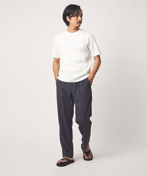 A DAY IN THE LIFE UNITED ARROWS(アデイインザライフユナイテッドアローズ)の「ケーブル ジャガード カットソー<A DAY IN THE LIFE>(Tシャツ/カットソー・メンズ・ホワイト/ベージュ/ネイビー・S/M/L)」の5枚目の写真