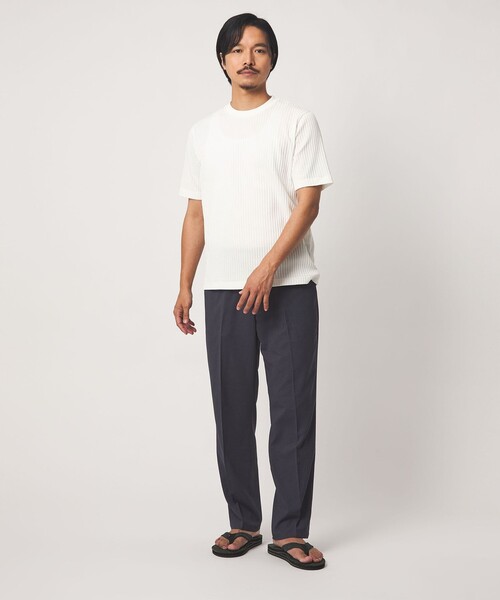 A DAY IN THE LIFE UNITED ARROWS(アデイインザライフユナイテッドアローズ)の「ケーブル ジャガード カットソー<A DAY IN THE LIFE>(Tシャツ/カットソー・メンズ・ホワイト/ベージュ/ネイビー・S/M/L)」の6枚目の写真