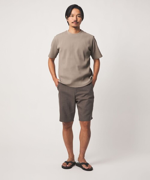 A DAY IN THE LIFE UNITED ARROWS(アデイインザライフユナイテッドアローズ)の「ケーブル ジャガード カットソー<A DAY IN THE LIFE>(Tシャツ/カットソー・メンズ・ホワイト/ベージュ/ネイビー・S/M/L)」の8枚目の写真