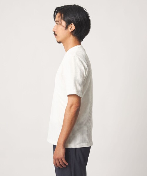 A DAY IN THE LIFE UNITED ARROWS(アデイインザライフユナイテッドアローズ)の「ケーブル ジャガード カットソー<A DAY IN THE LIFE>(Tシャツ/カットソー・メンズ・ホワイト/ベージュ/ネイビー・S/M/L)」の11枚目の写真