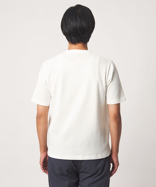 A DAY IN THE LIFE UNITED ARROWS(アデイインザライフユナイテッドアローズ)の「ケーブル ジャガード カットソー<A DAY IN THE LIFE>(Tシャツ/カットソー・メンズ・ホワイト/ベージュ/ネイビー・S/M/L)」の12枚目の写真