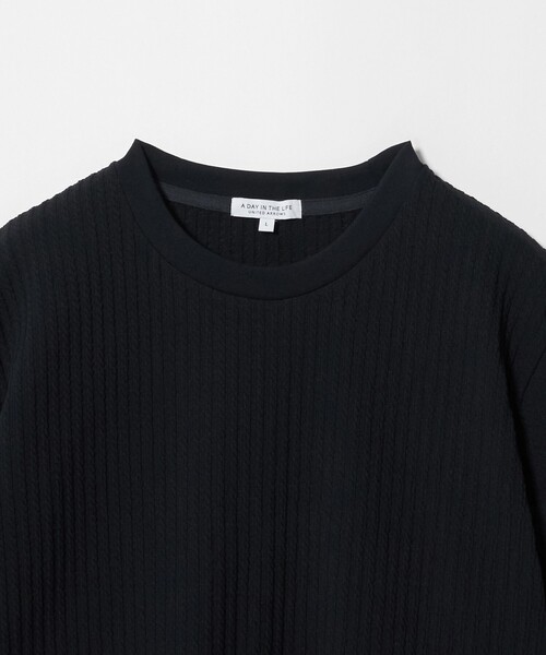 A DAY IN THE LIFE UNITED ARROWS(アデイインザライフユナイテッドアローズ)の「ケーブル ジャガード カットソー<A DAY IN THE LIFE>(Tシャツ/カットソー・メンズ・ホワイト/ベージュ/ネイビー・S/M/L)」の21枚目の写真