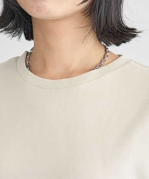 Green　Parks（グリーンパークス）の「ピグメントドッキングプルオーバー（Tシャツ/カットソー・レディース・チャコールグレー/ベージュ/ブラウン・FREE）」の7枚目の写真