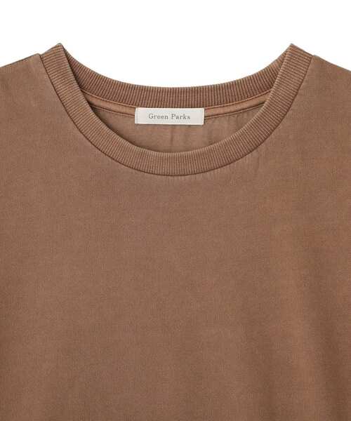 Green　Parks（グリーンパークス）の「ピグメントドッキングプルオーバー（Tシャツ/カットソー・レディース・チャコールグレー/ベージュ/ブラウン・FREE）」の13枚目の写真
