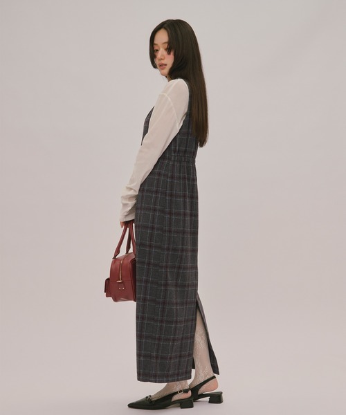 loin nuit(ロワンニュイ)の「velours long sleeve tops / ベロアロングスリーブトップス(Tシャツ/カットソー・レディース・アイボリー/ブルーグレー/ピンク/カーキ/ブラック・FREE)」の19枚目の写真