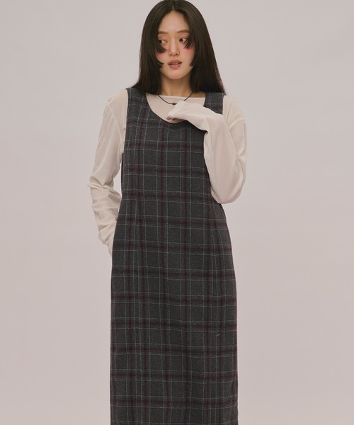 loin nuit(ロワンニュイ)の「velours long sleeve tops / ベロアロングスリーブトップス(Tシャツ/カットソー・レディース・アイボリー/ブルーグレー/ピンク/カーキ/ブラック・FREE)」の14枚目の写真