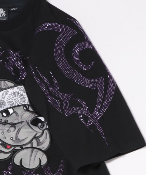 GALFY(ガルフィー)の「GALFY/ガルフィー/ピカピカ族Tシャツ(Tシャツ/カットソー・メンズ・ブラック・1/2)」の3枚目の写真